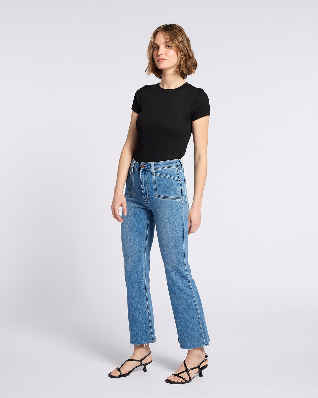 Picture of Sicily Square Front Pocket Cropped Flare
