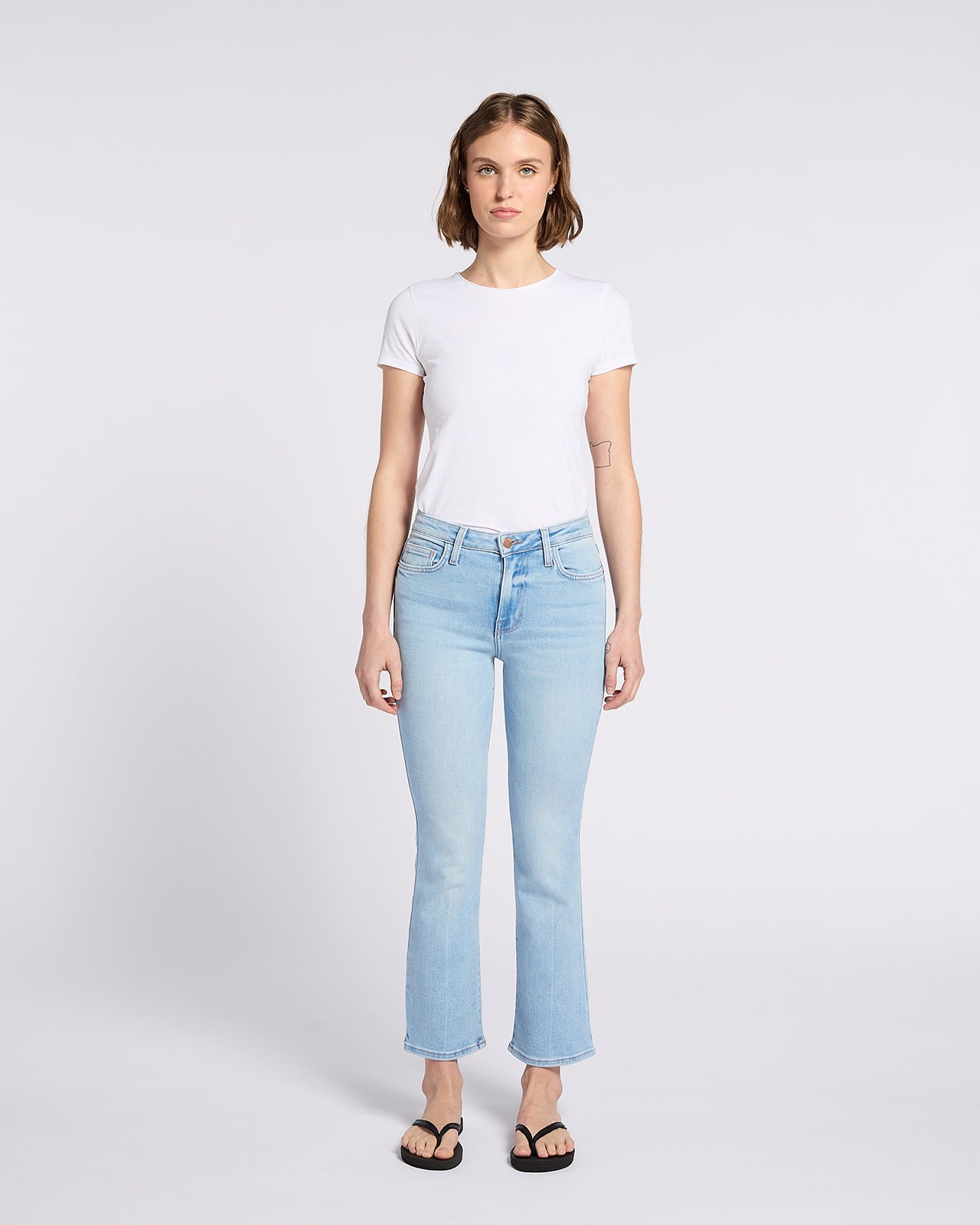 Picture of Bambino Cropped Skinny Flare With Crease Line